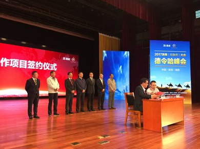 2017浙商(投融資)大會(huì)-德令哈合作項(xiàng)目簽約儀式現(xiàn)場(chǎng)