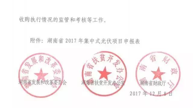 湖南2017年500MW集中式光伏扶貧項(xiàng)目開(kāi)始申報(bào) 2018年6月底前并網(wǎng)
