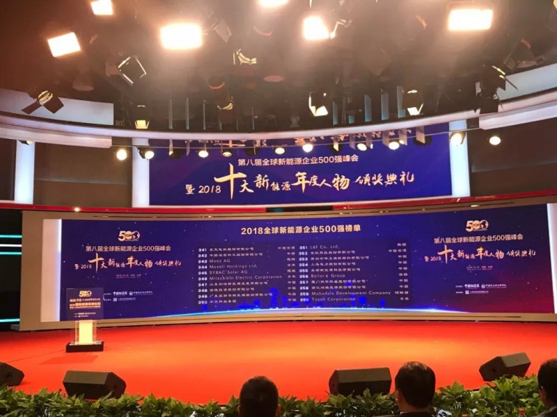 四度蟬聯(lián)！科華恒盛入選2018全球新能源企業(yè)500強(qiáng)
